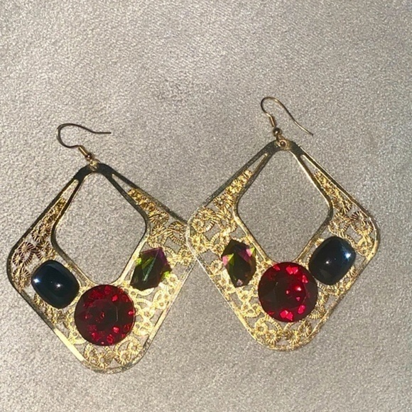 Vintage Style Earrings  “Classical Church Window Grilles - Picture 1 of 3